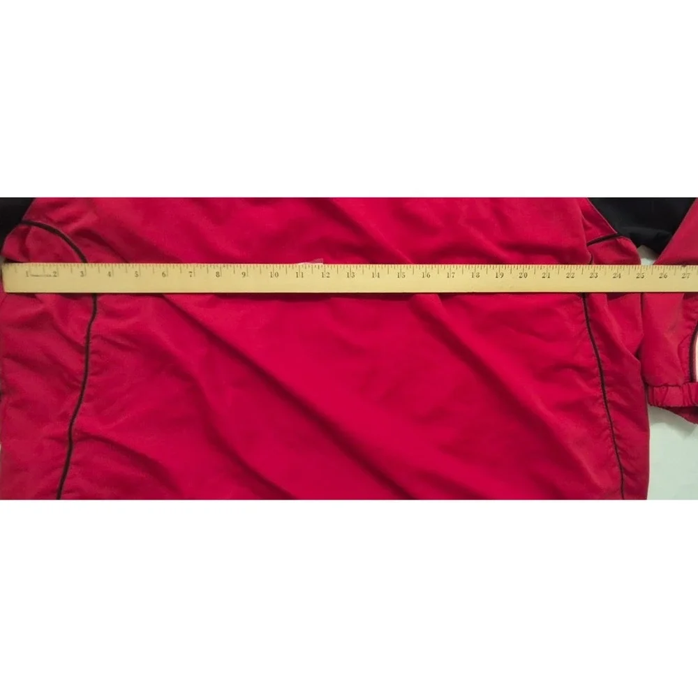 VTG Wilson men Red full zip windbreaker jacket 2XL lined, 90s, retro, Y2K, sport